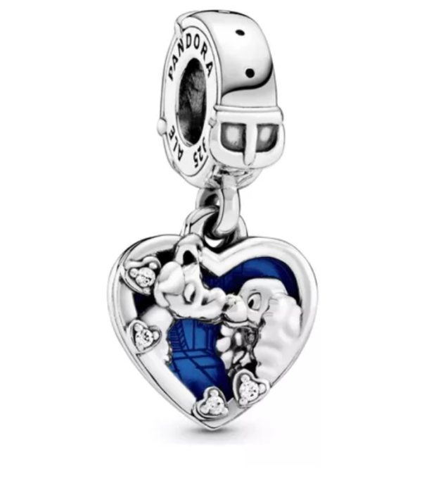 La dama y el vagabundo charm colgante