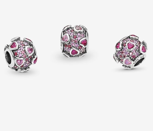 Charm Redondo Explosión de Amor Con Pavé Brillante - Imagen 4