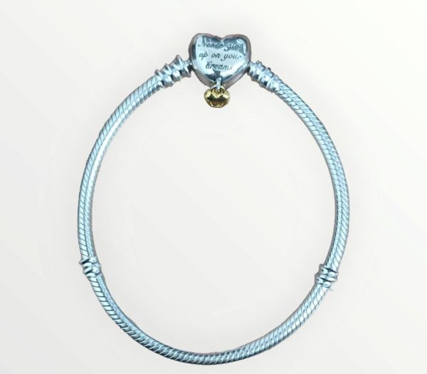 Pulsera de Cadena de Serpiente con Cierre de Corazón Princesas Disney - Imagen 2