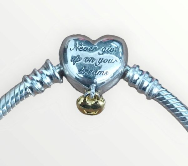 Pulsera de Cadena de Serpiente con Cierre de Corazón Princesas Disney - Imagen 3