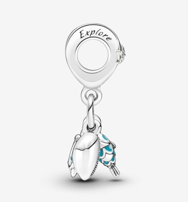 Charm Colgante Triple Pez, Tortuga Marina y Concha - Imagen 5