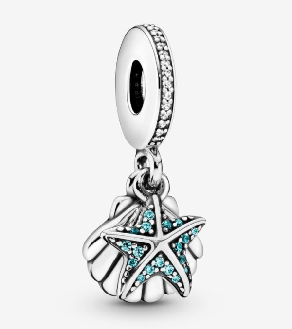 Charm Colgante Concha y Estrella de Mar