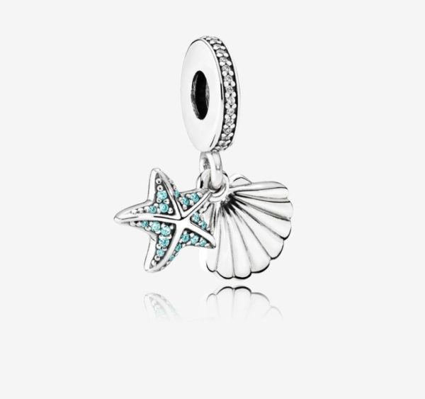 Charm Colgante Concha y Estrella de Mar - Imagen 2