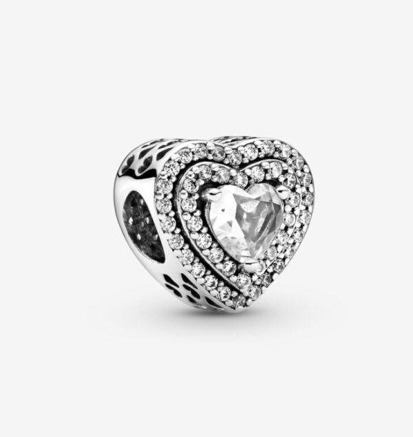 Charm Corazón Nivelado Brillante