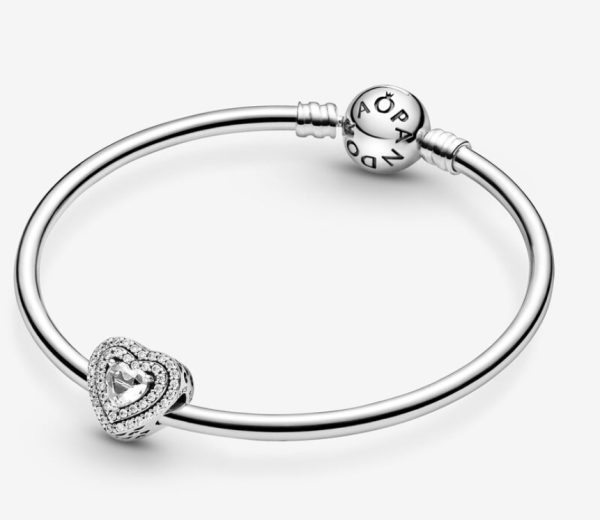 Charm Corazón Nivelado Brillante - Imagen 4