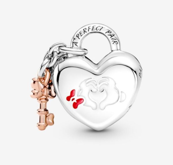 Charm Candado Mickey y Minnie Mouse de Disney - Imagen 5