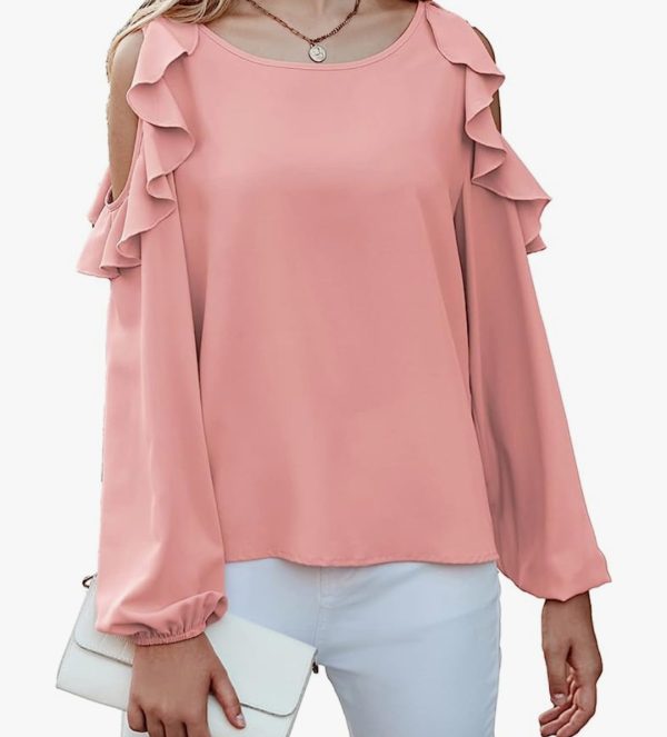 Blusa Manga Larga Hombros Descubiertos