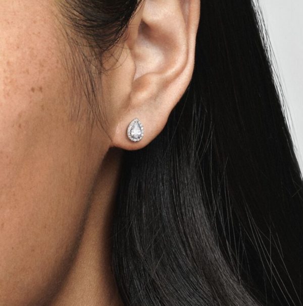 Pendientes de Plata Lágrimas Relucientes - Imagen 2