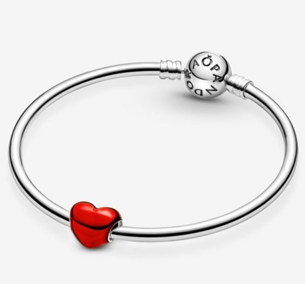 Charm Corazón Rojo Metálico - Imagen 4