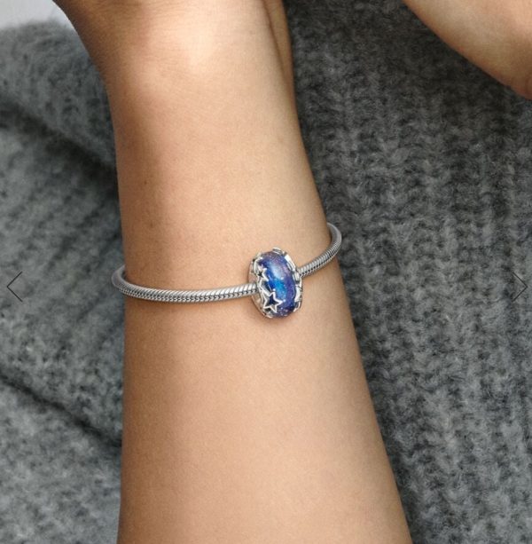Charm de Cristal de Murano Galaxia y Estrellas - Imagen 2