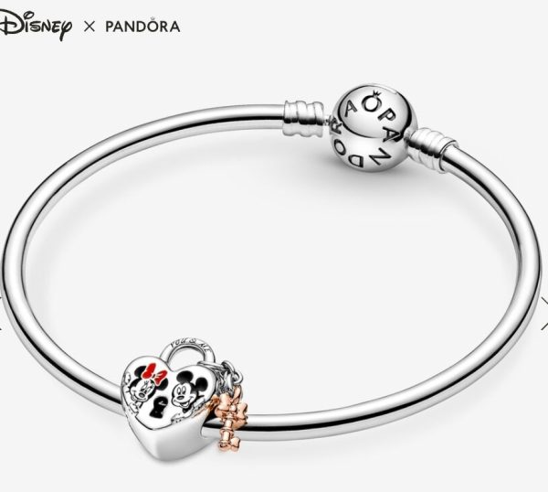 Charm Candado Mickey y Minnie Mouse de Disney - Imagen 2