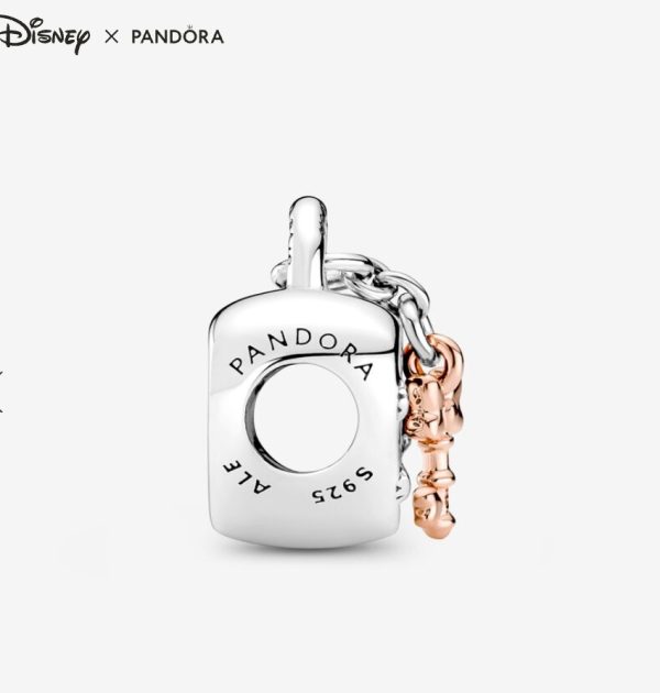 Charm Candado Mickey y Minnie Mouse de Disney - Imagen 4
