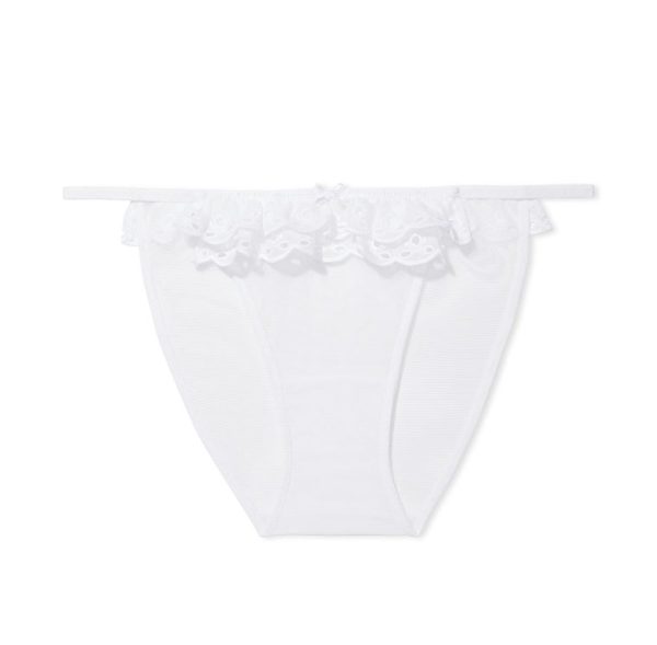 Victoria's Secret DREAMS ANGELS Panti Estilo Bikini de Tiras de Encaje Calado - Imagen 3
