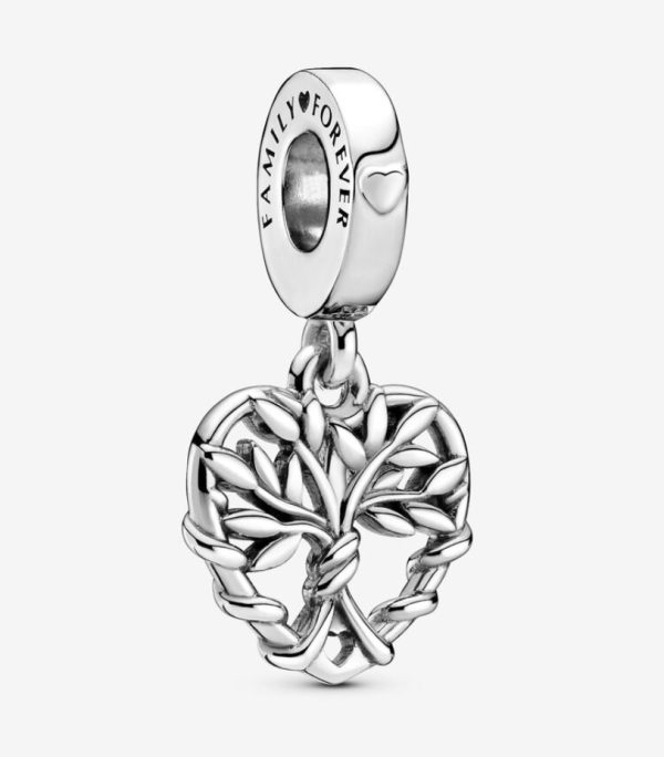 Charm Colgante Árbol Genealógico de Corazón