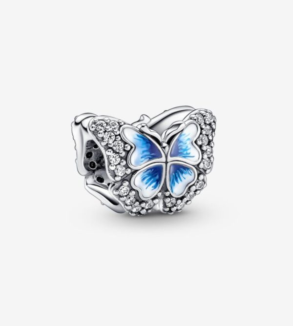 Charm Mariposa Azul Brillante