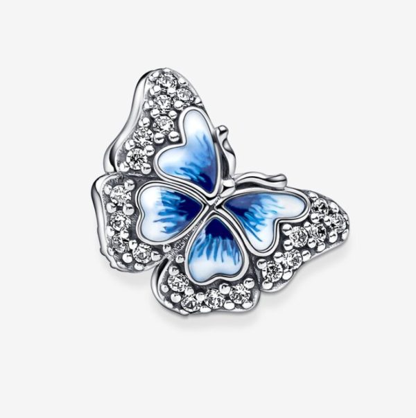 Charm Mariposa Azul Brillante - Imagen 3