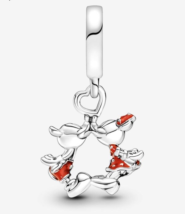 Charm Colgante Beso de Mickey y Minnie Mouse de Disney - Imagen 3