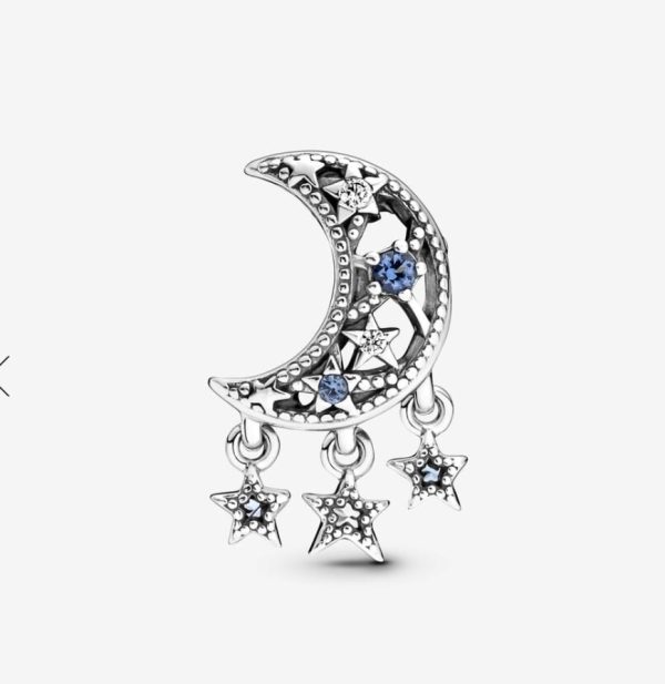 Charm Estrellas y Luna Creciente