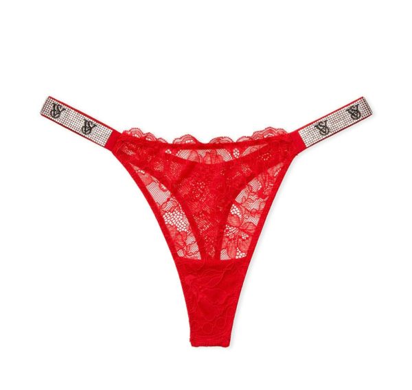 Victoria's Secret VERY SEXY Panti Brasilera de Encaje Con Tira Brillante - Imagen 3
