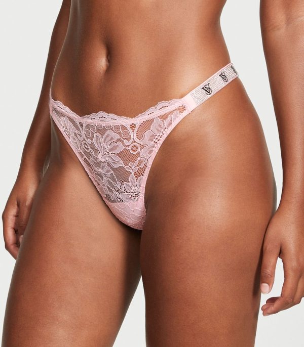 Victoria's Secret VERY SEXY Panti Brasilera de Encaje Con Tira Brillante
