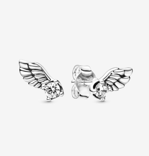 Pendientes Alas de Ángel Brillantes
