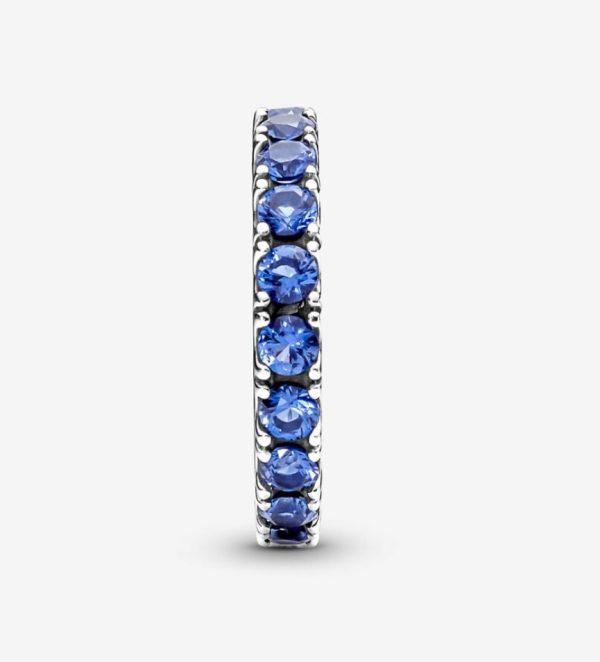 Anillo Eternity Brillante Azul Pandora Talla 8 - Imagen 4