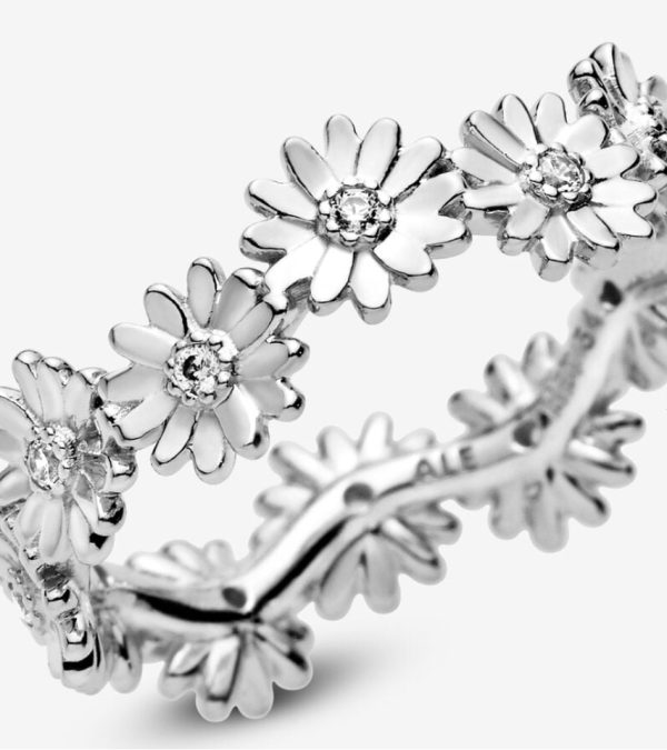 Anillo Corona de Margaritas Brillantes Pandora - Imagen 3