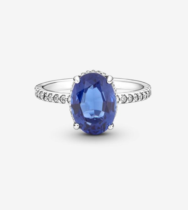 Anillo de compromiso Halo Brillante Pandora Talla 8 - Imagen 3