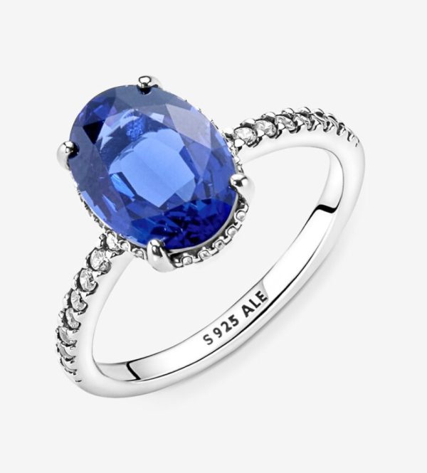 Anillo de compromiso Halo Brillante Pandora Talla 8 - Imagen 4