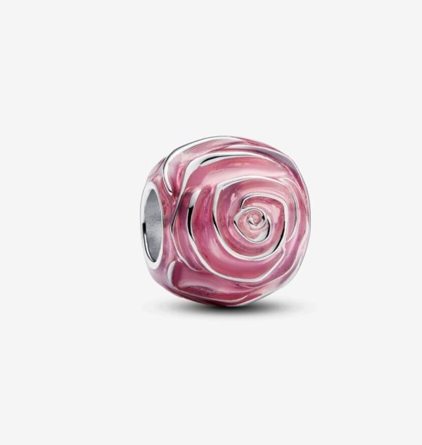 Charm Rosa Rosa Floreciendo