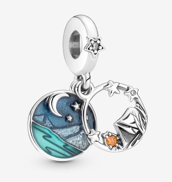Charm Colgante Camping Cielo Nocturno