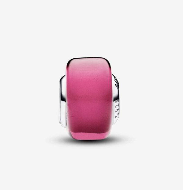 Charm Mini Cristal de Murano Rosa - Imagen 4