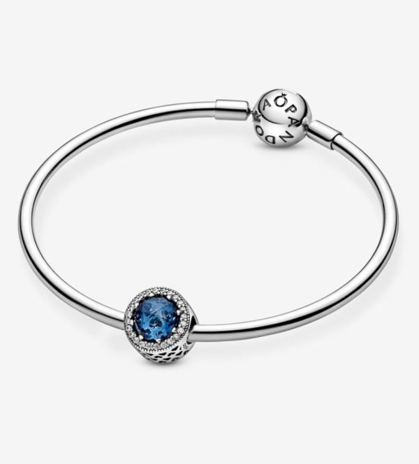Charm Corazones Brillantes Azul Luz de Luna - Imagen 6