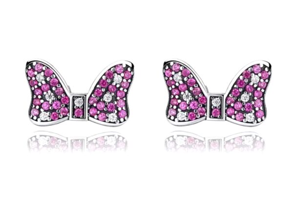 Pendientes de Botón Lazo de Minnie Mouse - Imagen 2