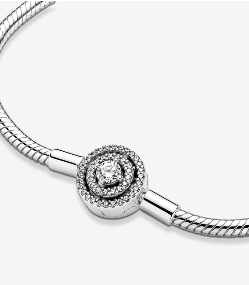 Pandora Moments Halo Pulsera De Cadena De Serpiente - Imagen 3