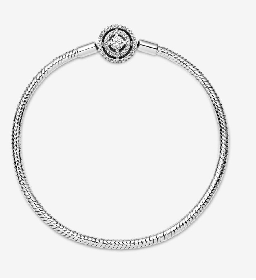 Pandora Moments Halo Pulsera De Cadena De Serpiente - Imagen 5