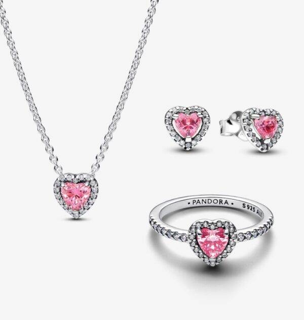 Set de Corazones Rosa
