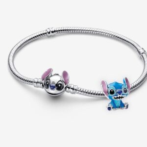 Conjunto de Regalo Pulsera y Charm Stitch de Disney