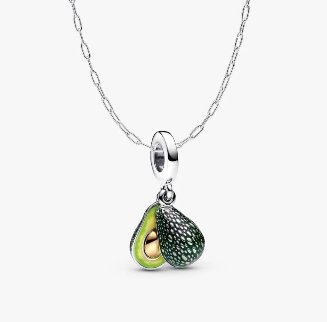 Juego de Collar Con Dije Colgante de Aguacate